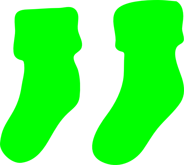 Clipart socks long sock. Green clip art at