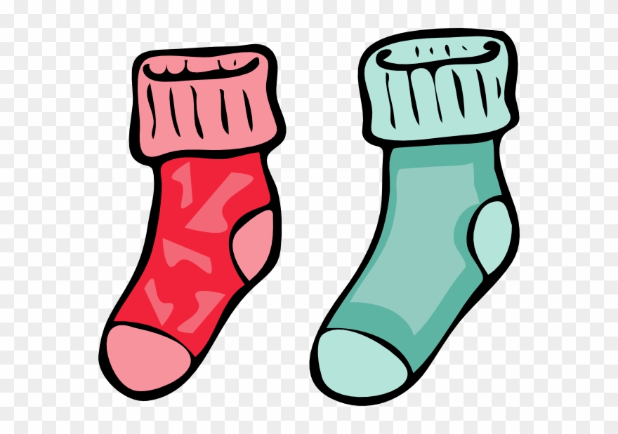 clipart socks mismatched sock