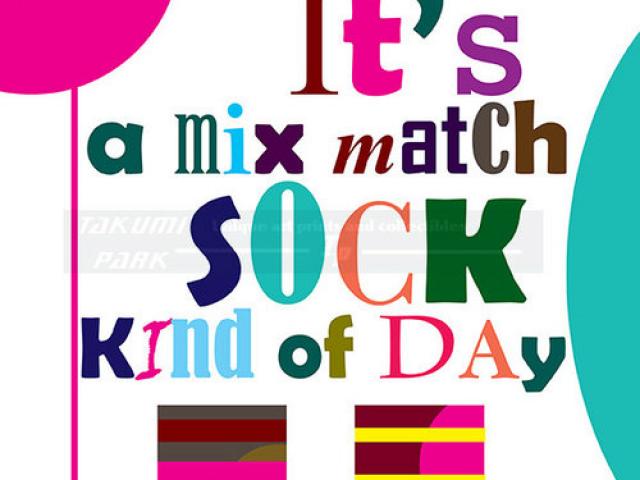 clipart socks mixed match