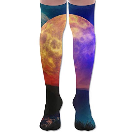 Sock clipart night. Amazon com moon polyester