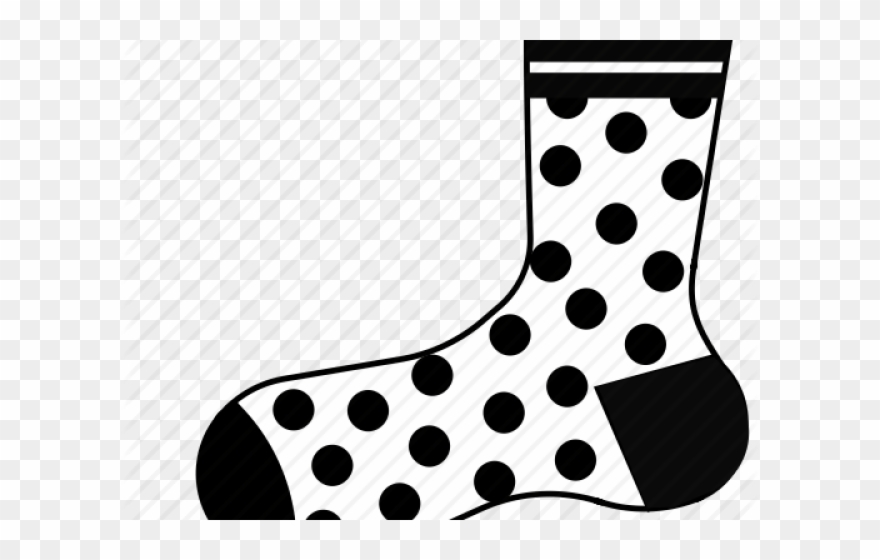 Png . Clipart socks polka dot sock