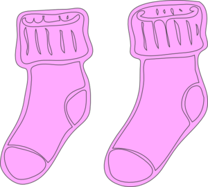 clipart socks purple