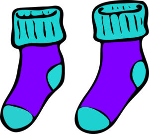 clipart socks purple
