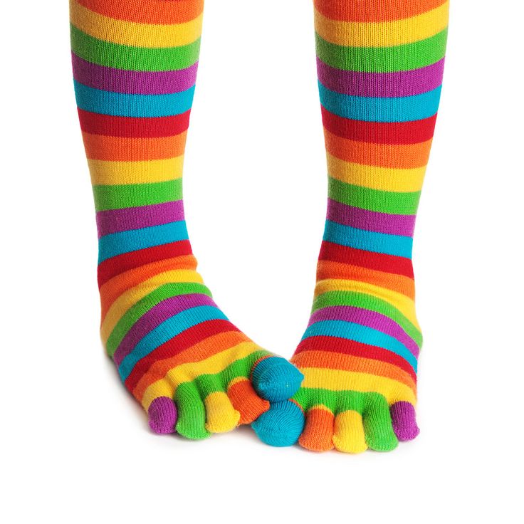 sock clipart rainbow