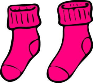 Pink sock clip art. Clipart socks spotty