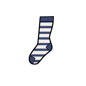clipart socks stripey