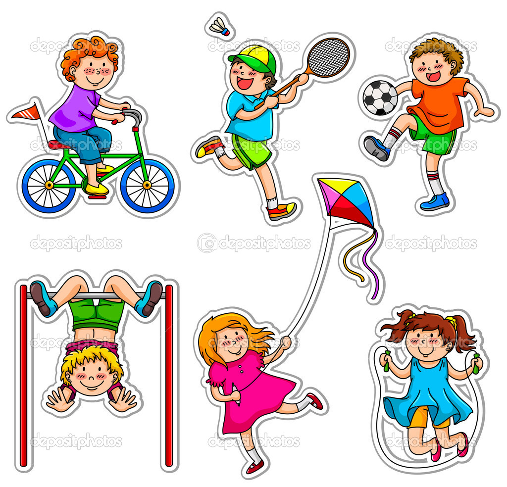 toddler clipart active kid