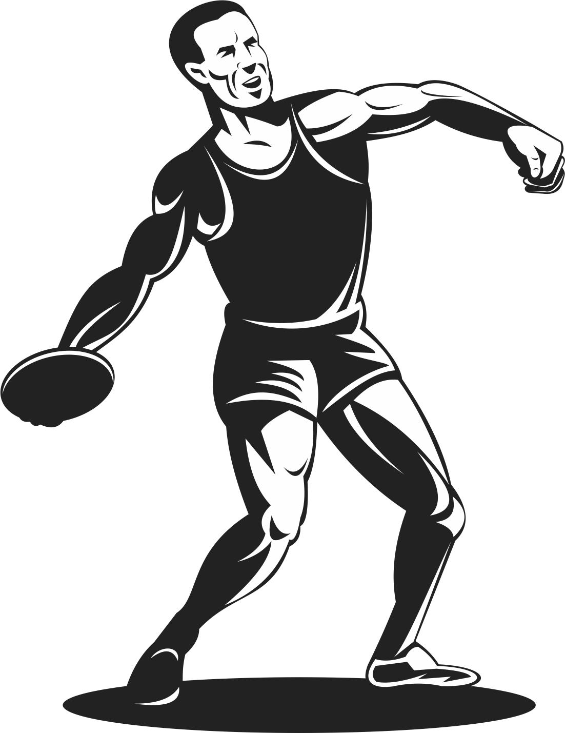 sports clipart discus