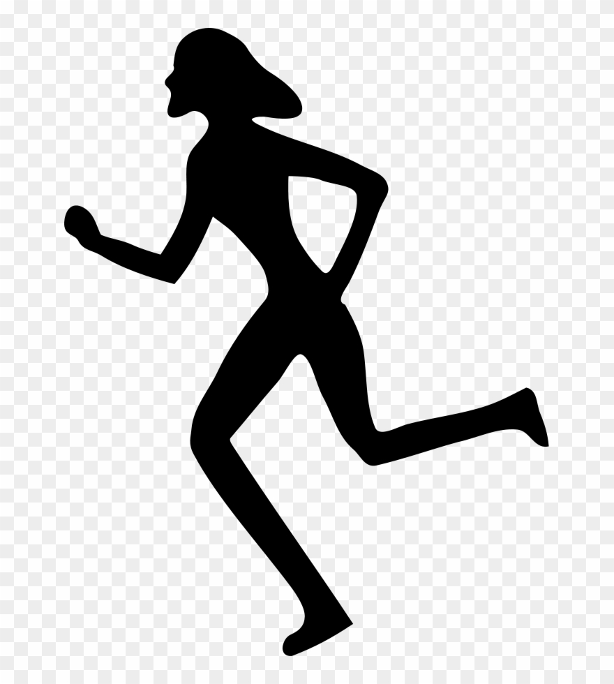 Free sports track and. Runner clipart woman runner