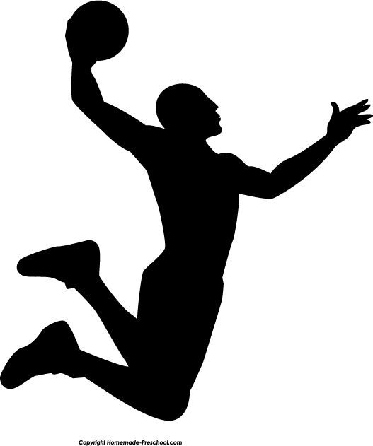 clipart sports silhouette