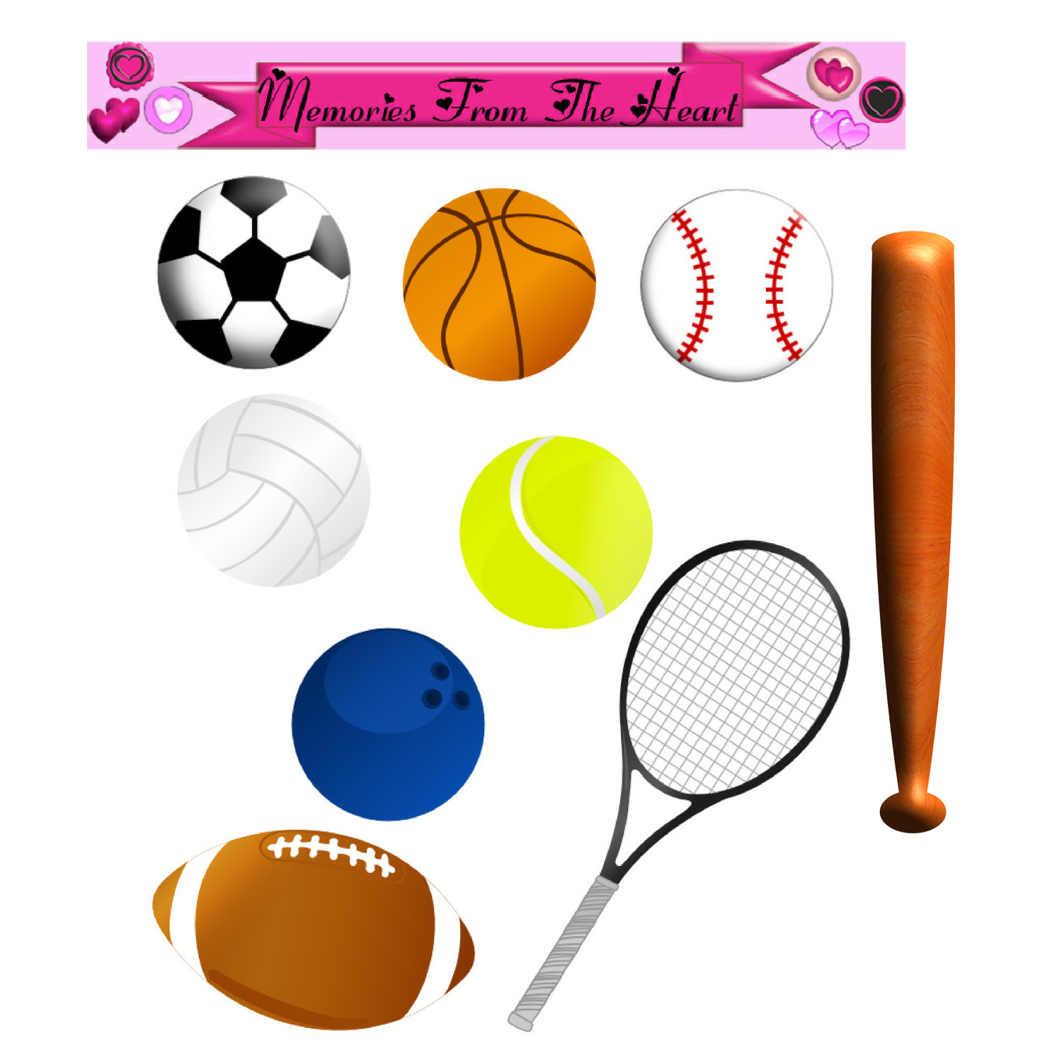 clipart sports sports equipment