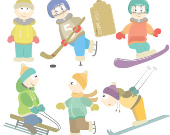 Free pictures of sports. Clipart winter sport