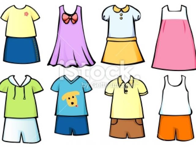 clipart spring clothing