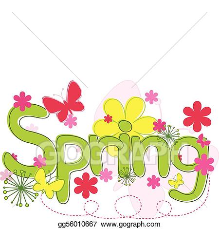 clipart spring collage