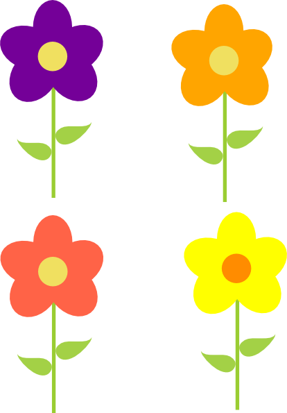 clipart spring colorful