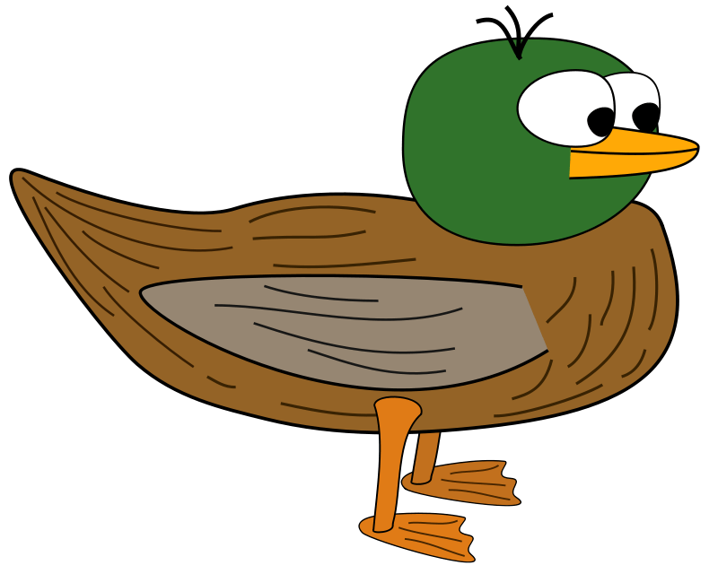 clipart spring duck