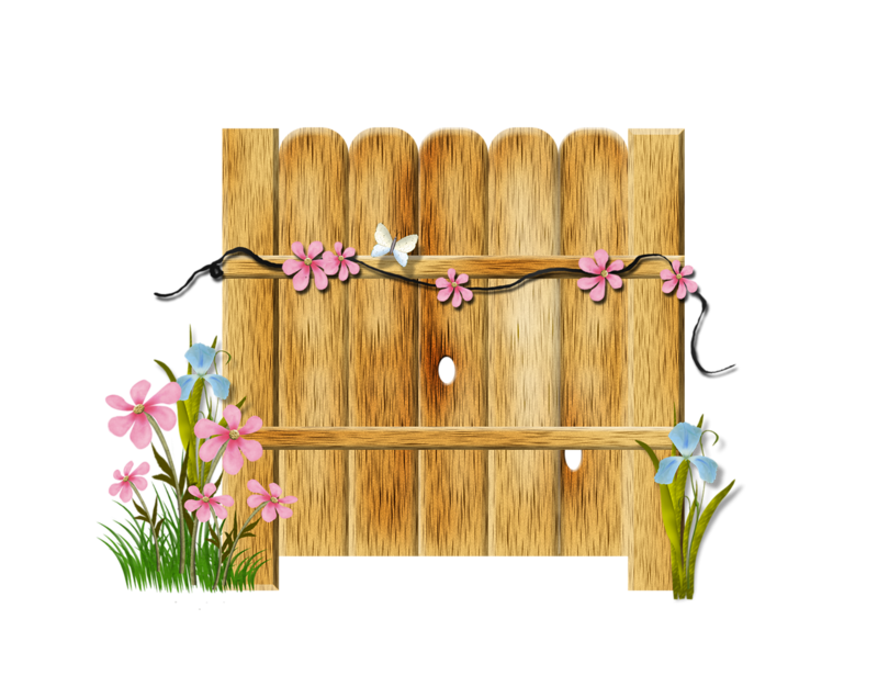 clipart spring fence