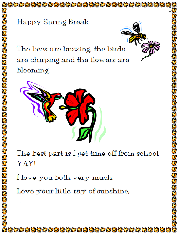 Happy break fbc glencoe. Clipart spring letter