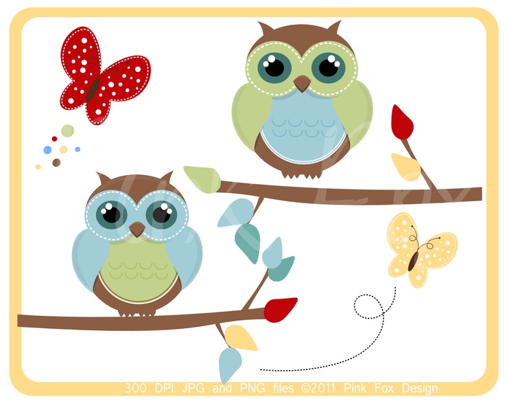 owls clipart spring