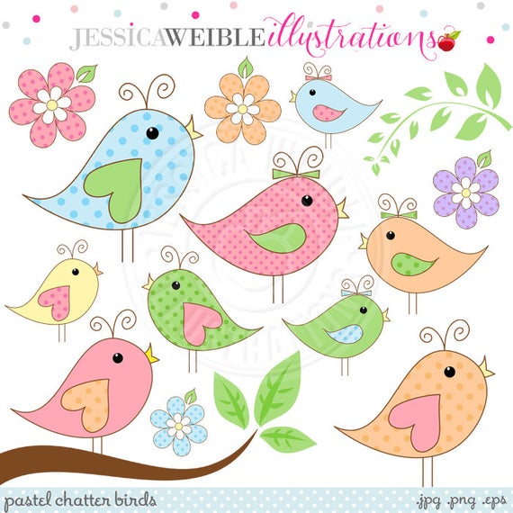 clipart spring pastel