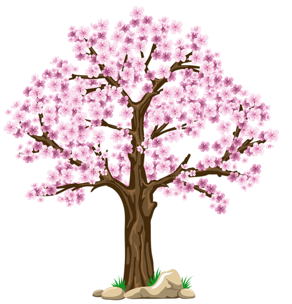 clipart spring pink