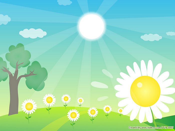 clipart spring scenery