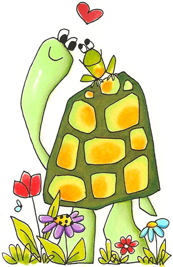 clipart turtle spring