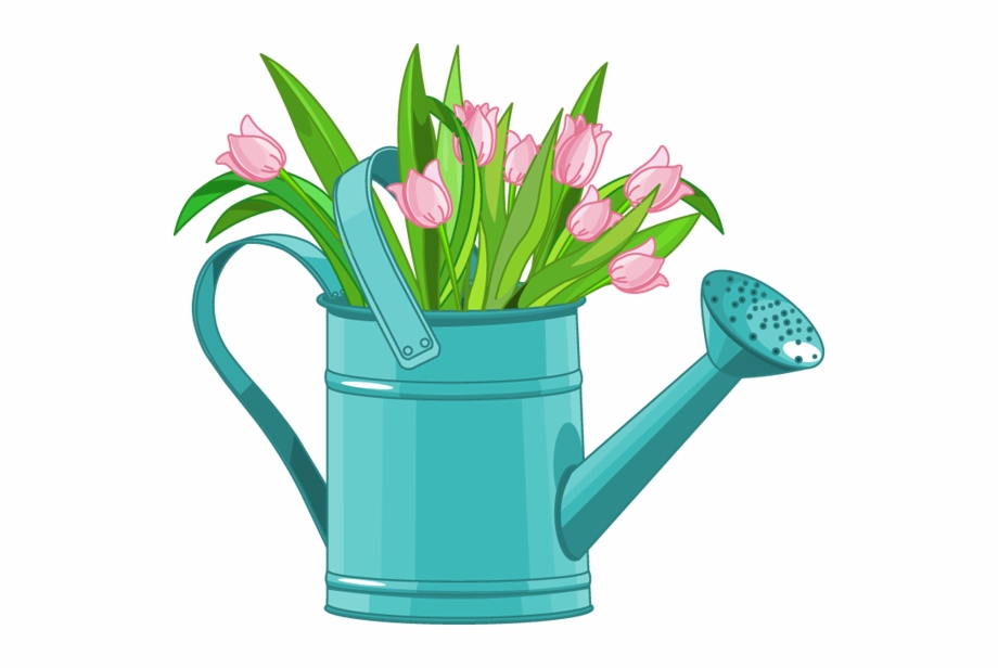 clipart spring watering can