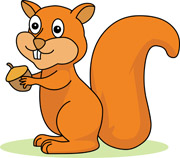 animated clipart squirrel