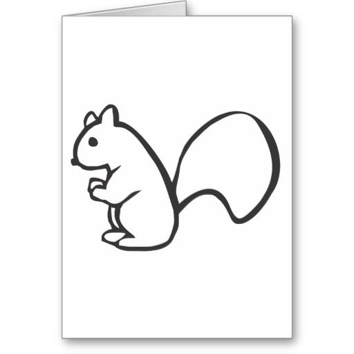 clipart squirrel drawn