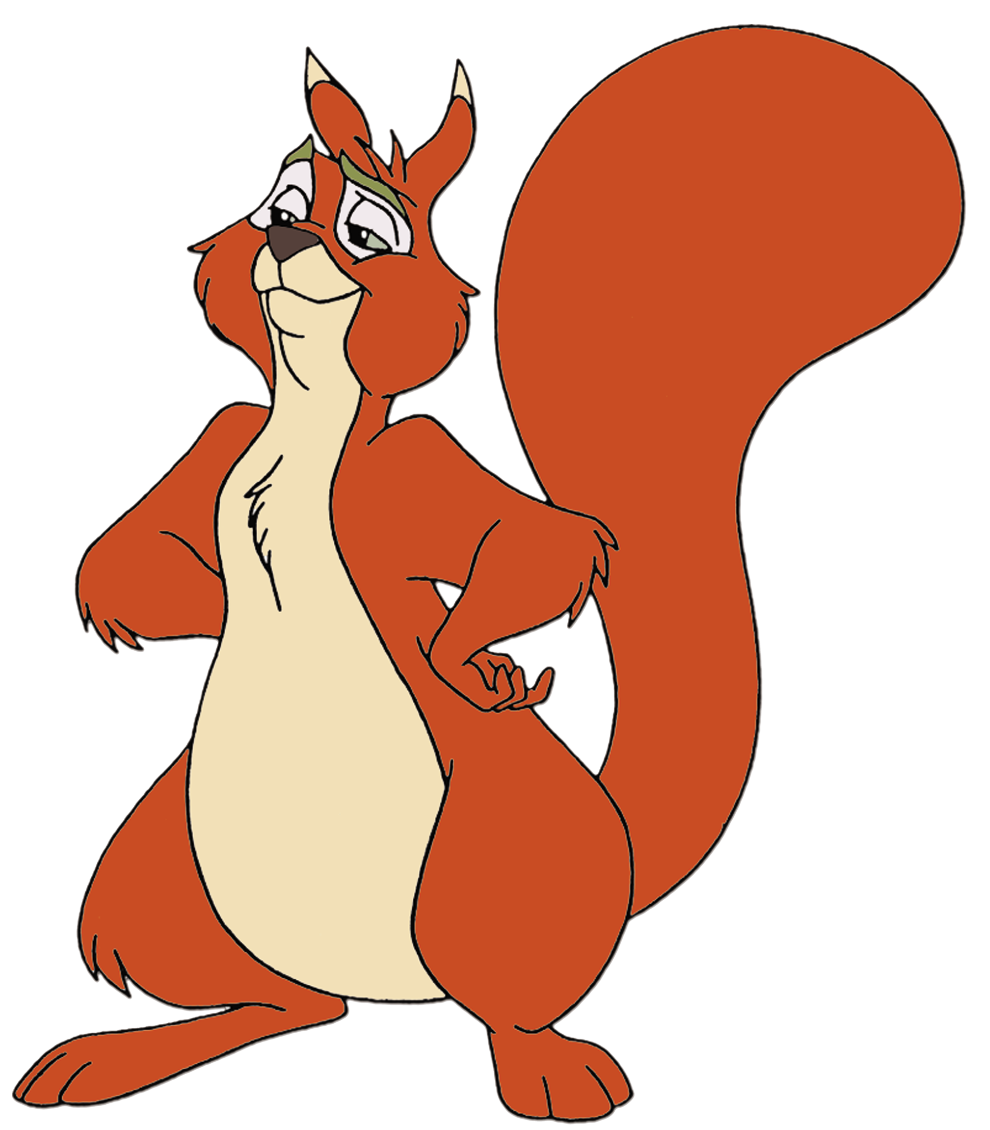 Characters annetoon sullivan entertainment. Clipart squirrel happy