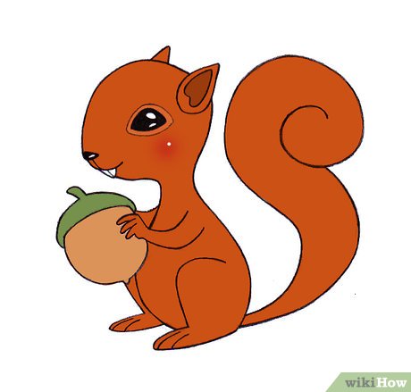 clipart squirrel home