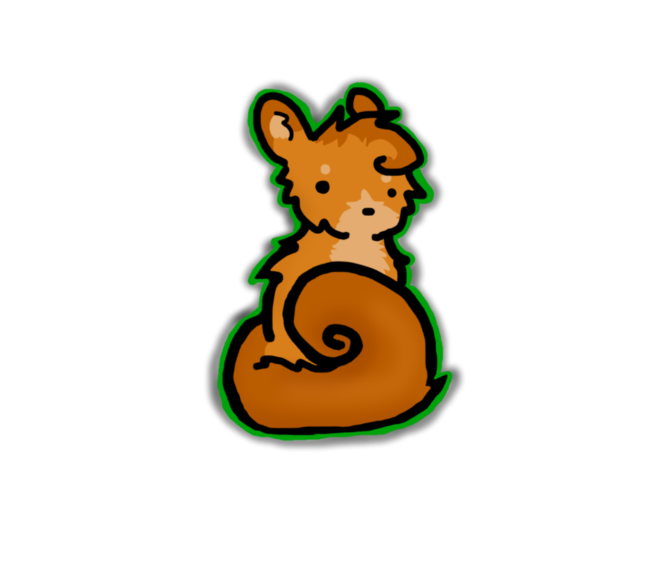 clipart squirrel kawaii