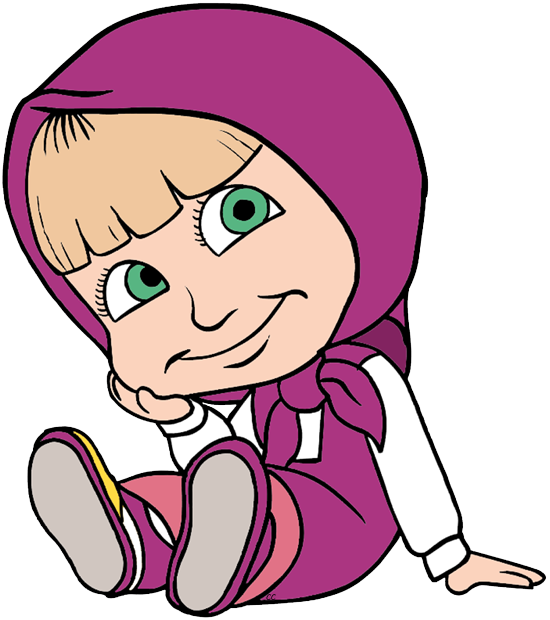 Wolves clipart pink. Masha and the bear