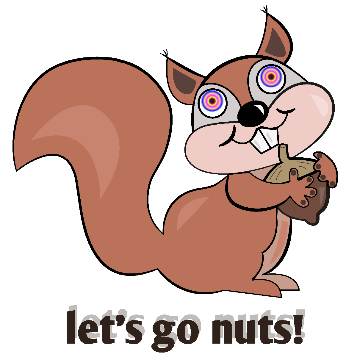 clipart squirrel nut
