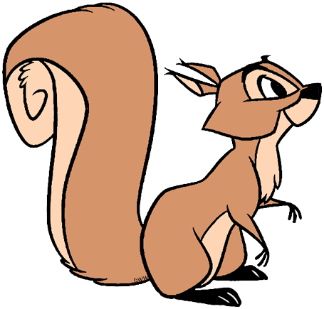 clipart squirrel sleeping beauty