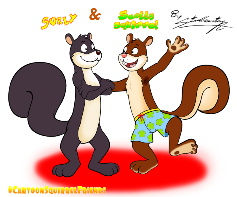 Clipart squirrel thinking. Scotty and surly squirrels