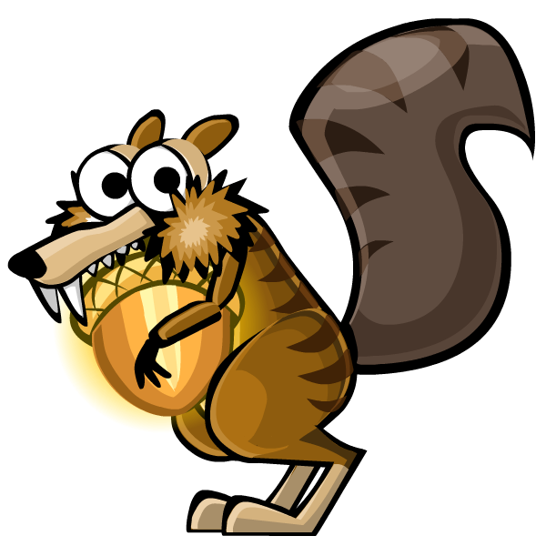 clipart squirrel two