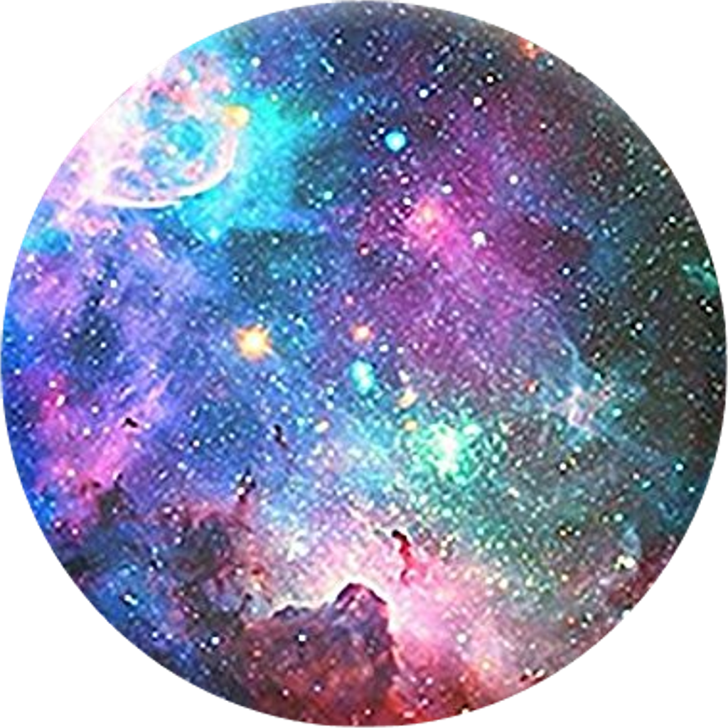 Galaxy circle moon space. Clipart star aesthetic