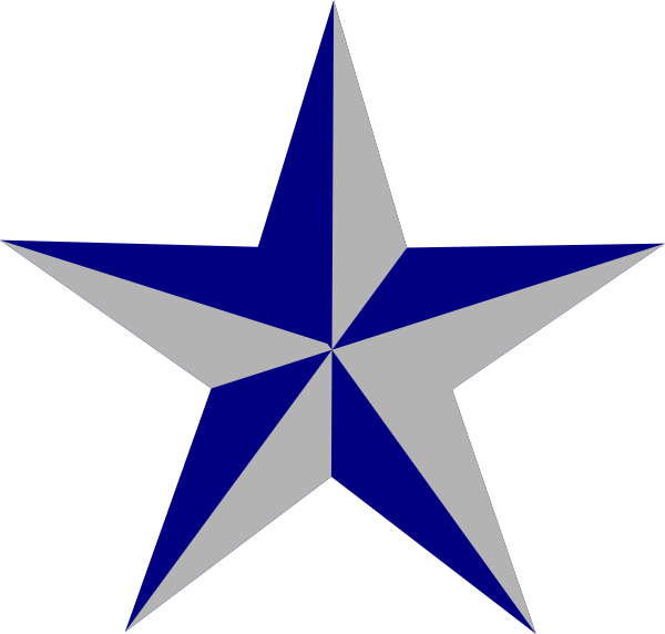 clipart star blue