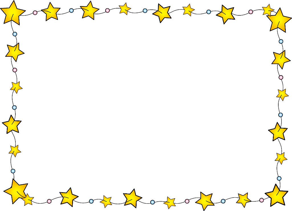 clipart stars picture frame