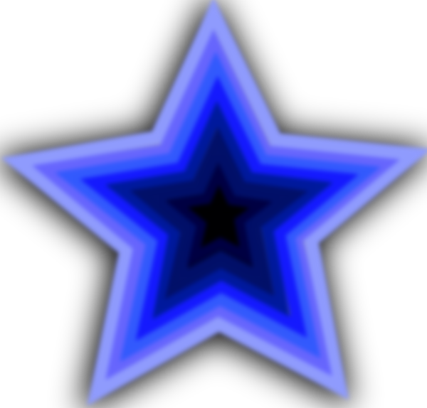 clipart star dark blue