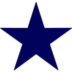 clipart star dark blue