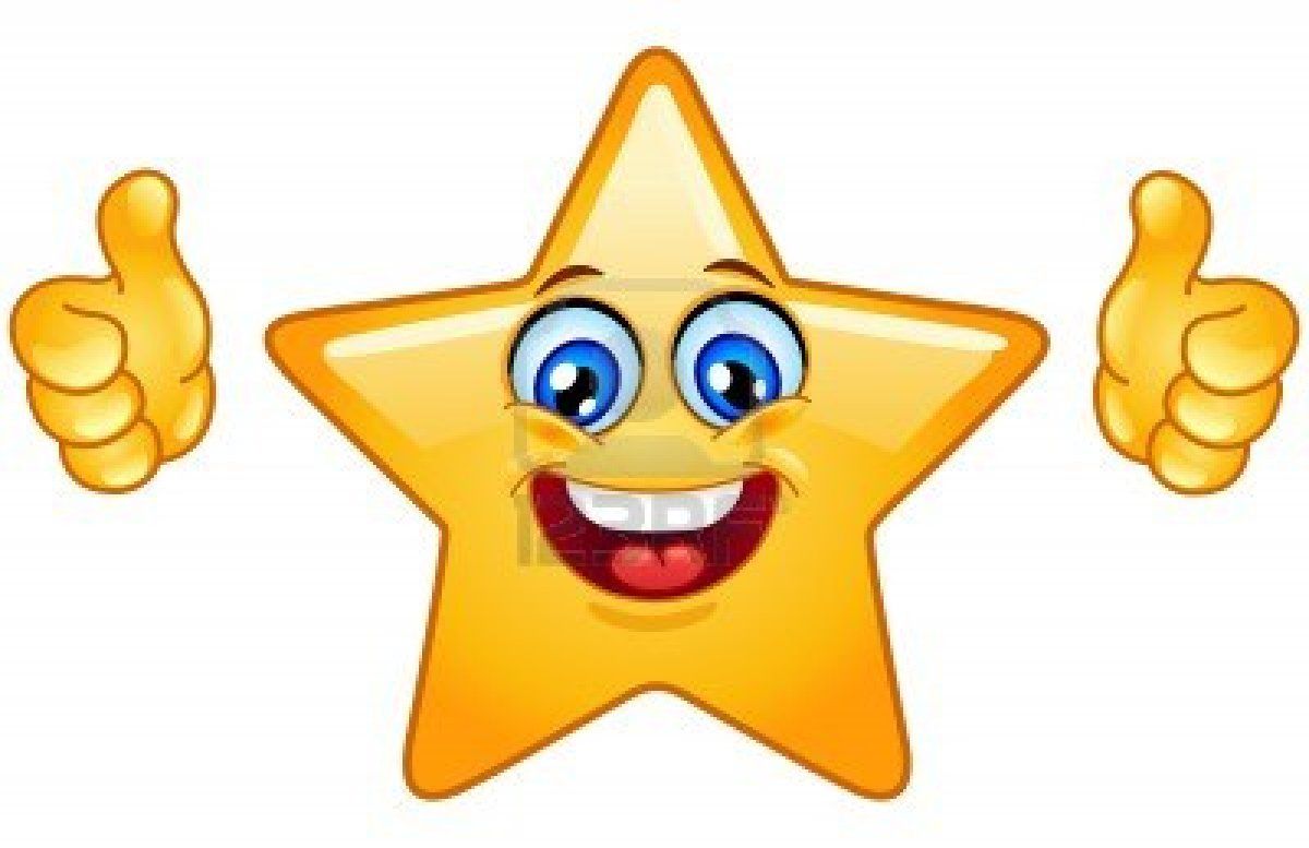 clipart stars smiley face