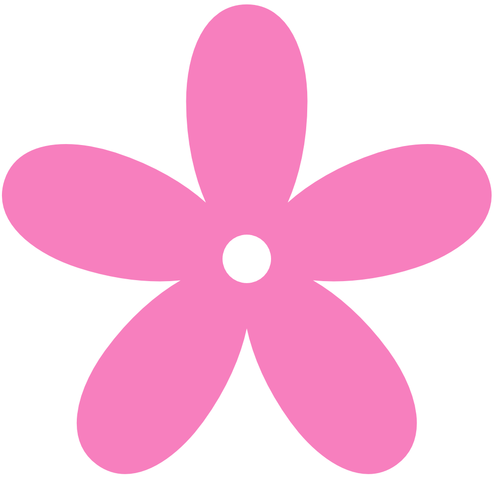 one clipart pink