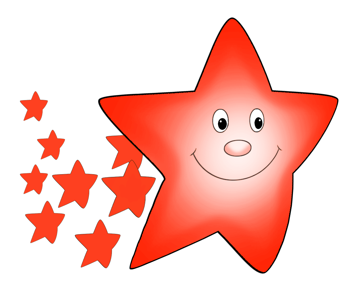Clipart star kindergarten. Stars comet pencil and