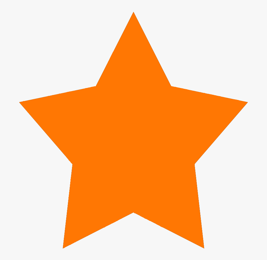 Clipart stars orange. Pointed star shape out