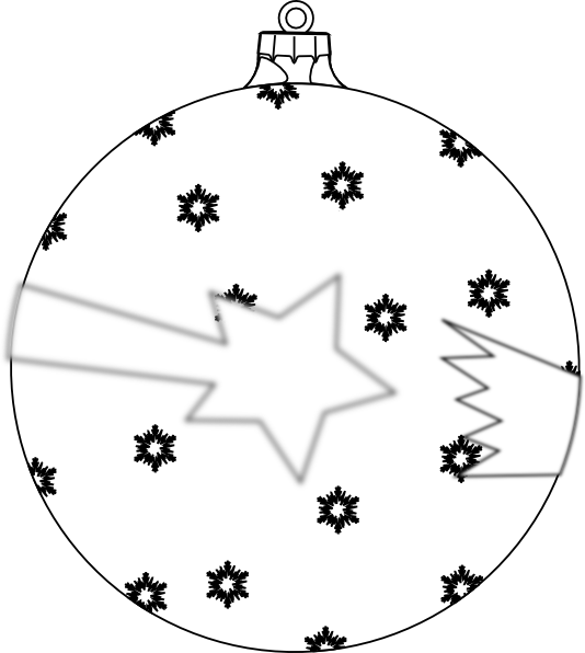 outline clipart ornament