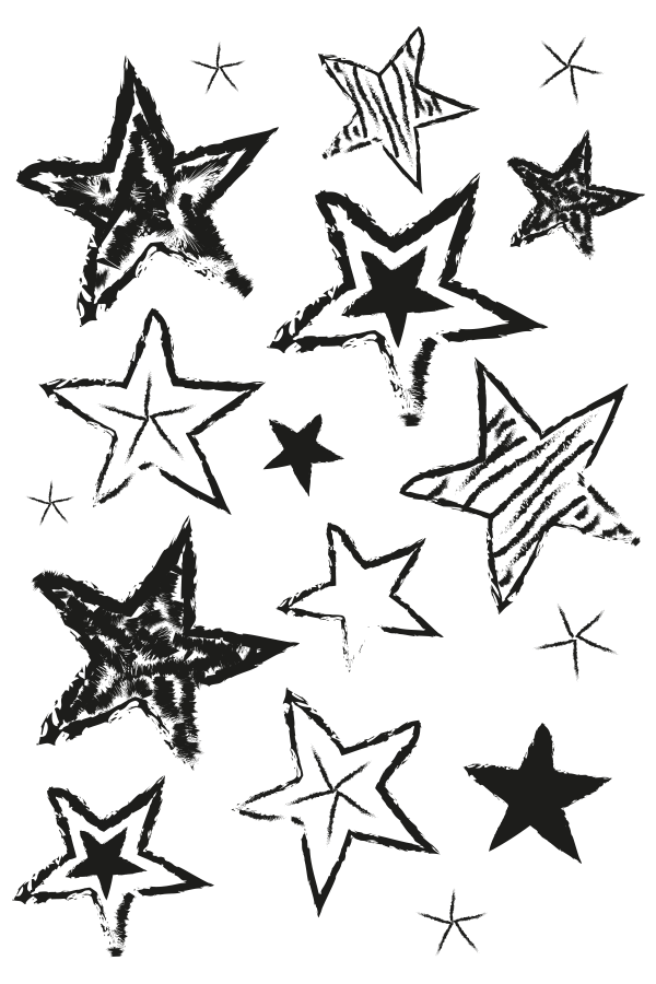 clipart stars line