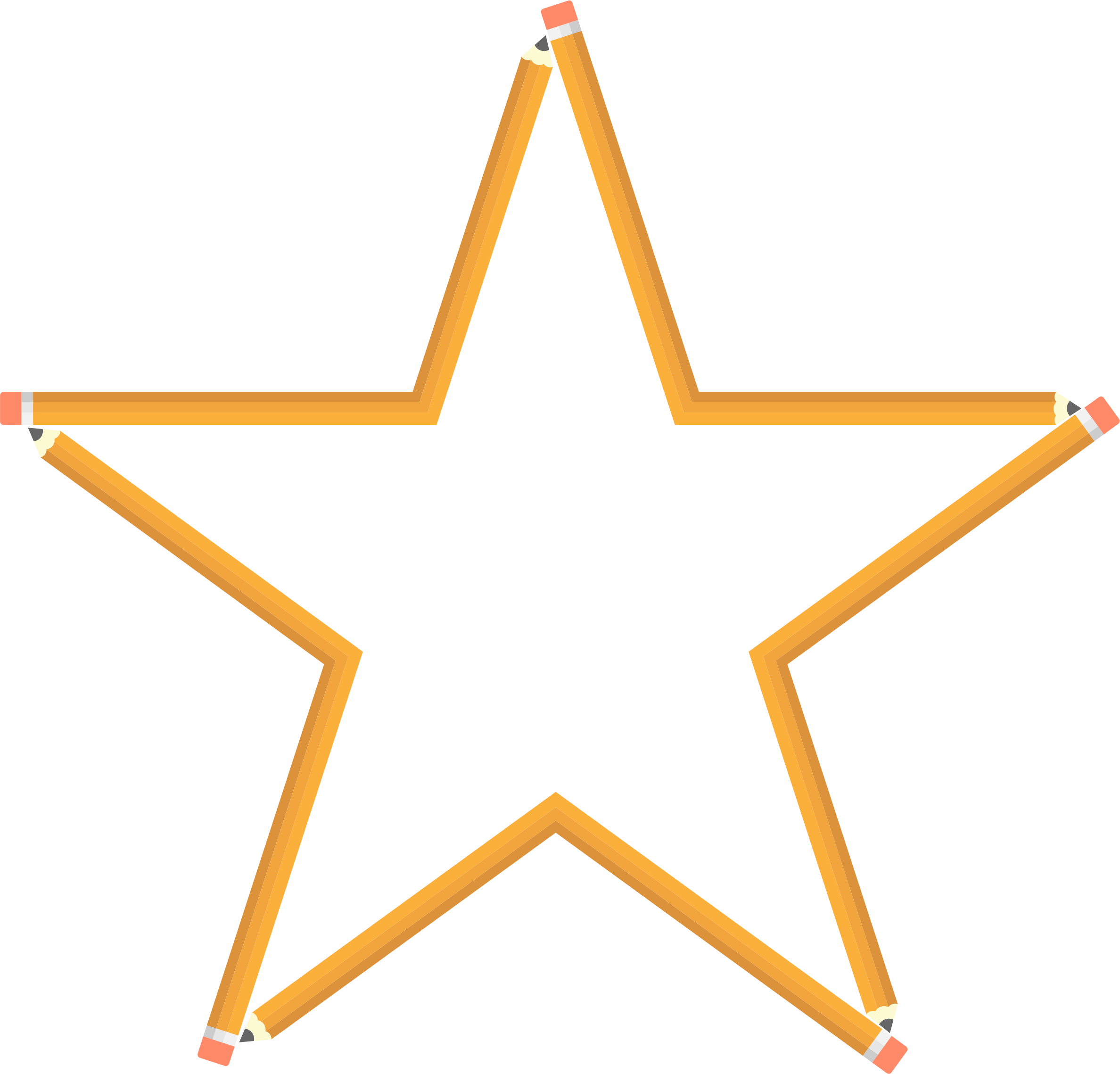 clipart star pencil